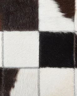 Tappeto BERGAMA Marrone ø 140 cm Pelle naturale