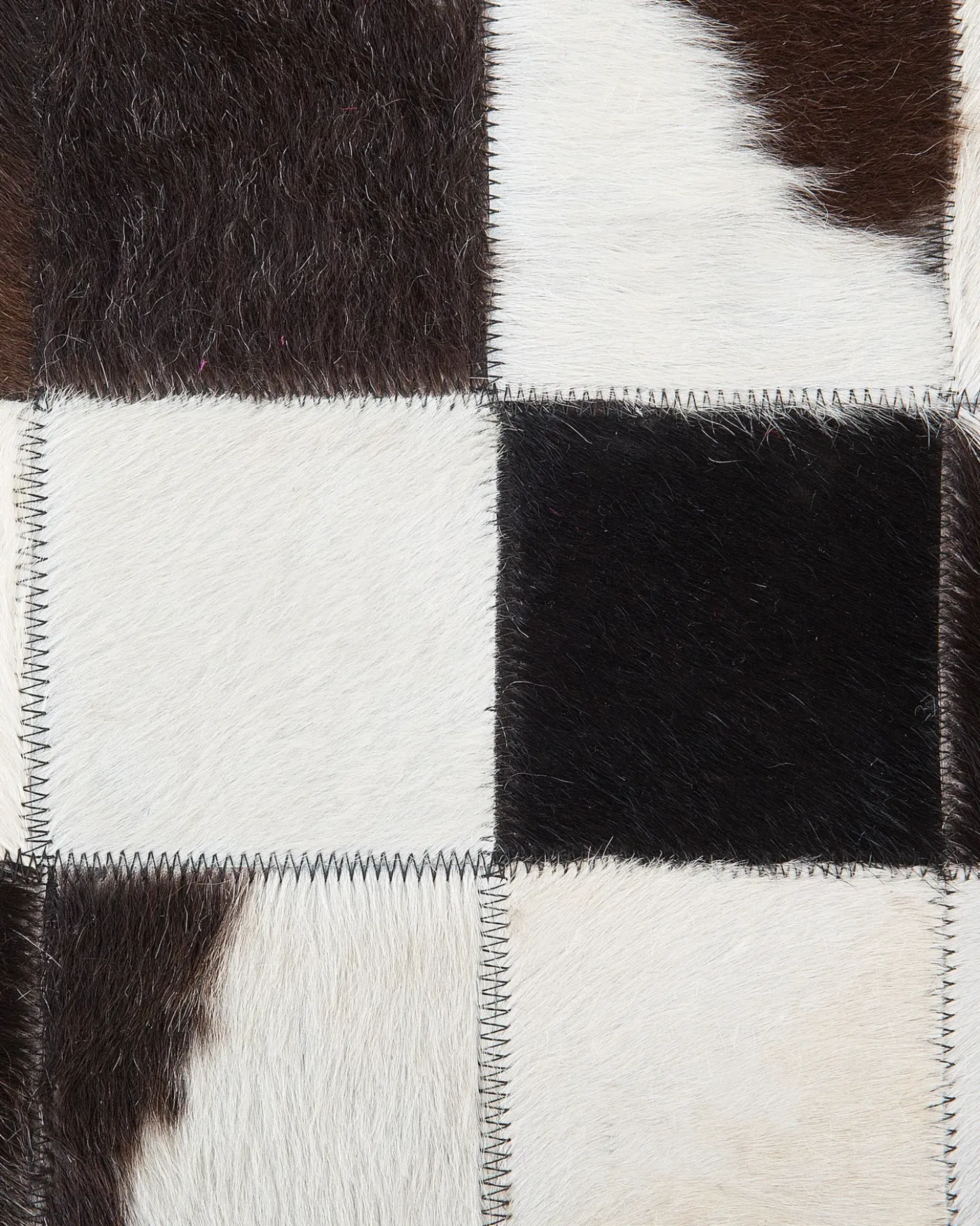 Tappeto BERGAMA Marrone ø 140 cm Pelle naturale