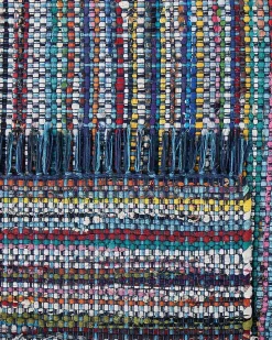 Tappeto BESNI Blu 160 x 230 cm Cotone