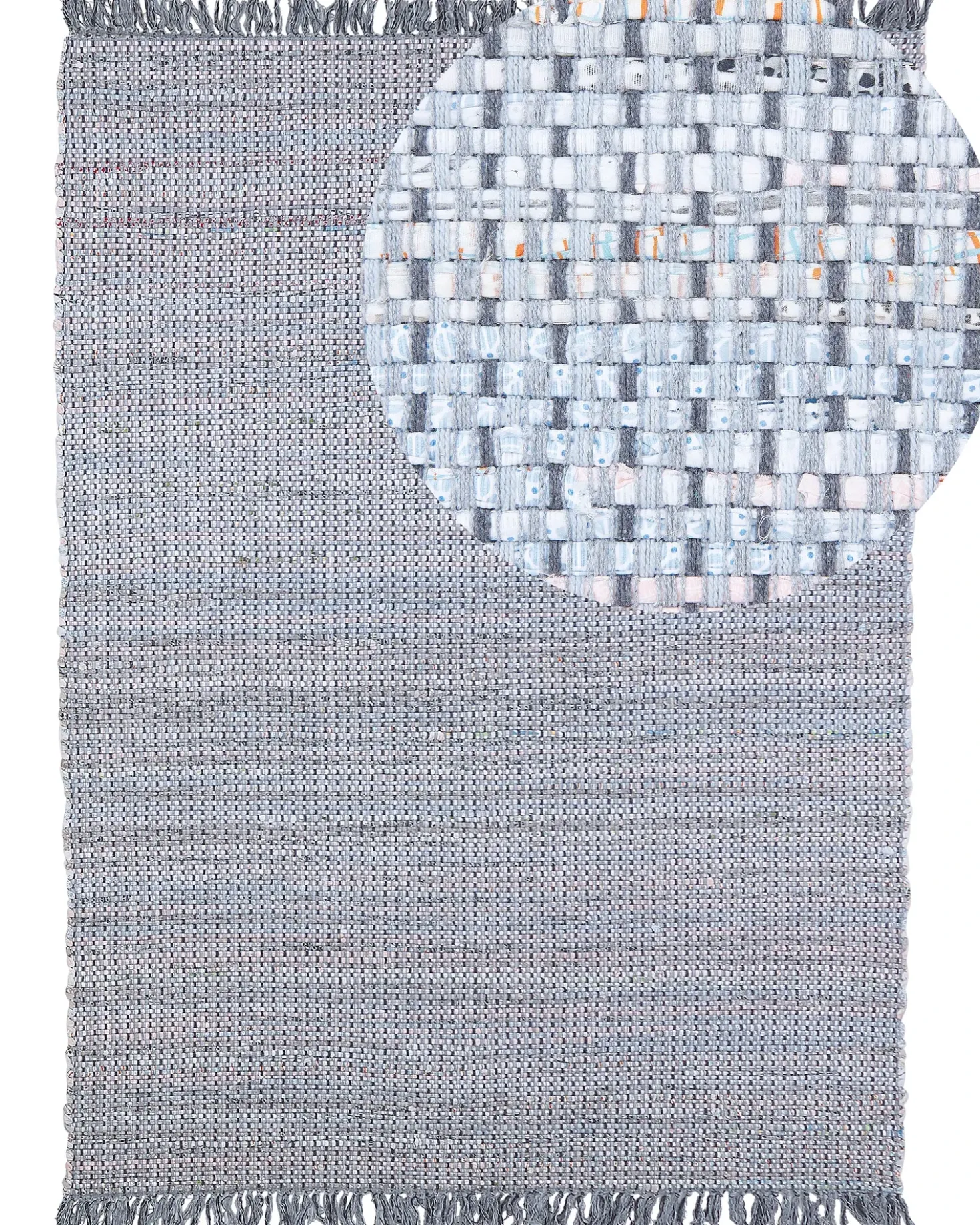 Tappeto BESNI Grigio 160 x 230 cm Cotone