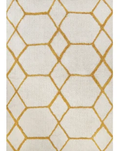 Tappeto BEYLER Bianco 160 x 230 cm Cotone