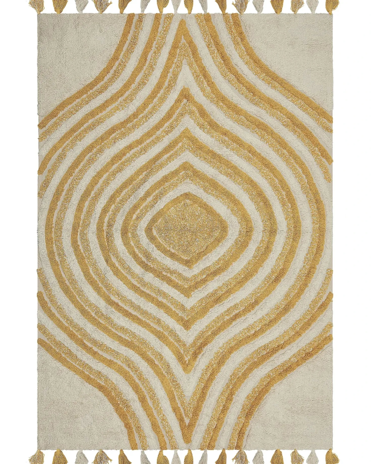 Tappeto BINGOL Giallo 160 x 230 cm Cotone
