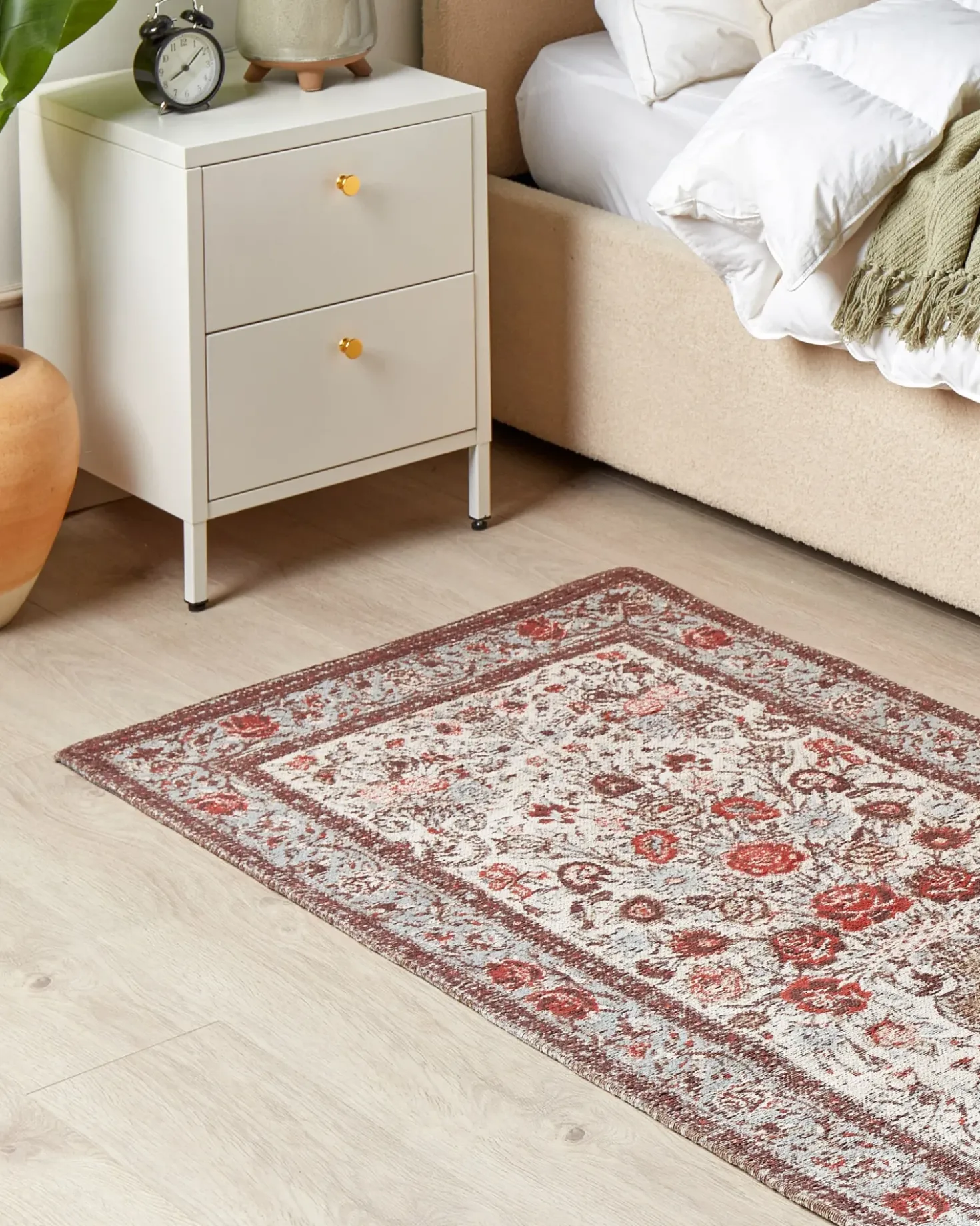 Tappeto BINNISZ Rosso 80 x 150 cm Cotone