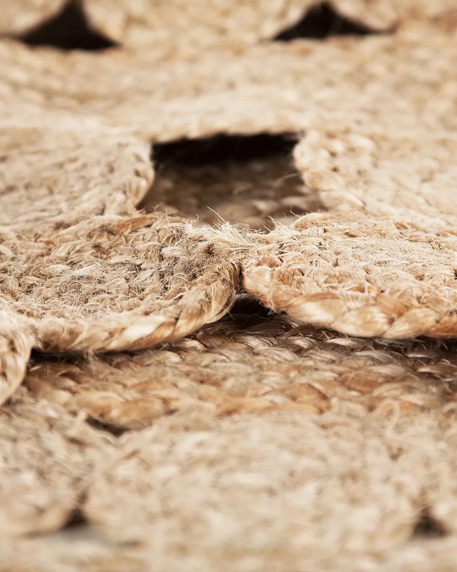 Tappeto BIRECIK Beige ø 120 cm Iuta