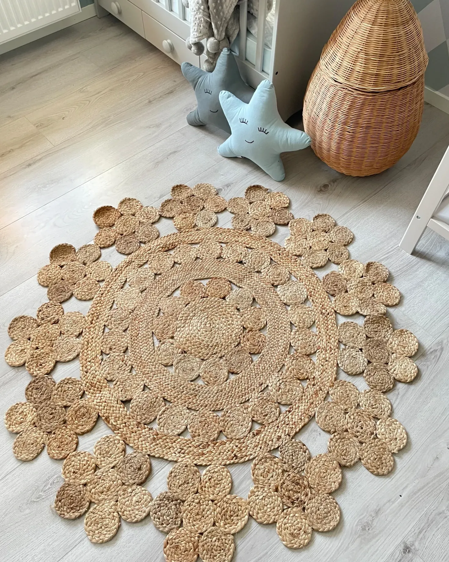 Tappeto BIRECIK Beige ø 120 cm Iuta