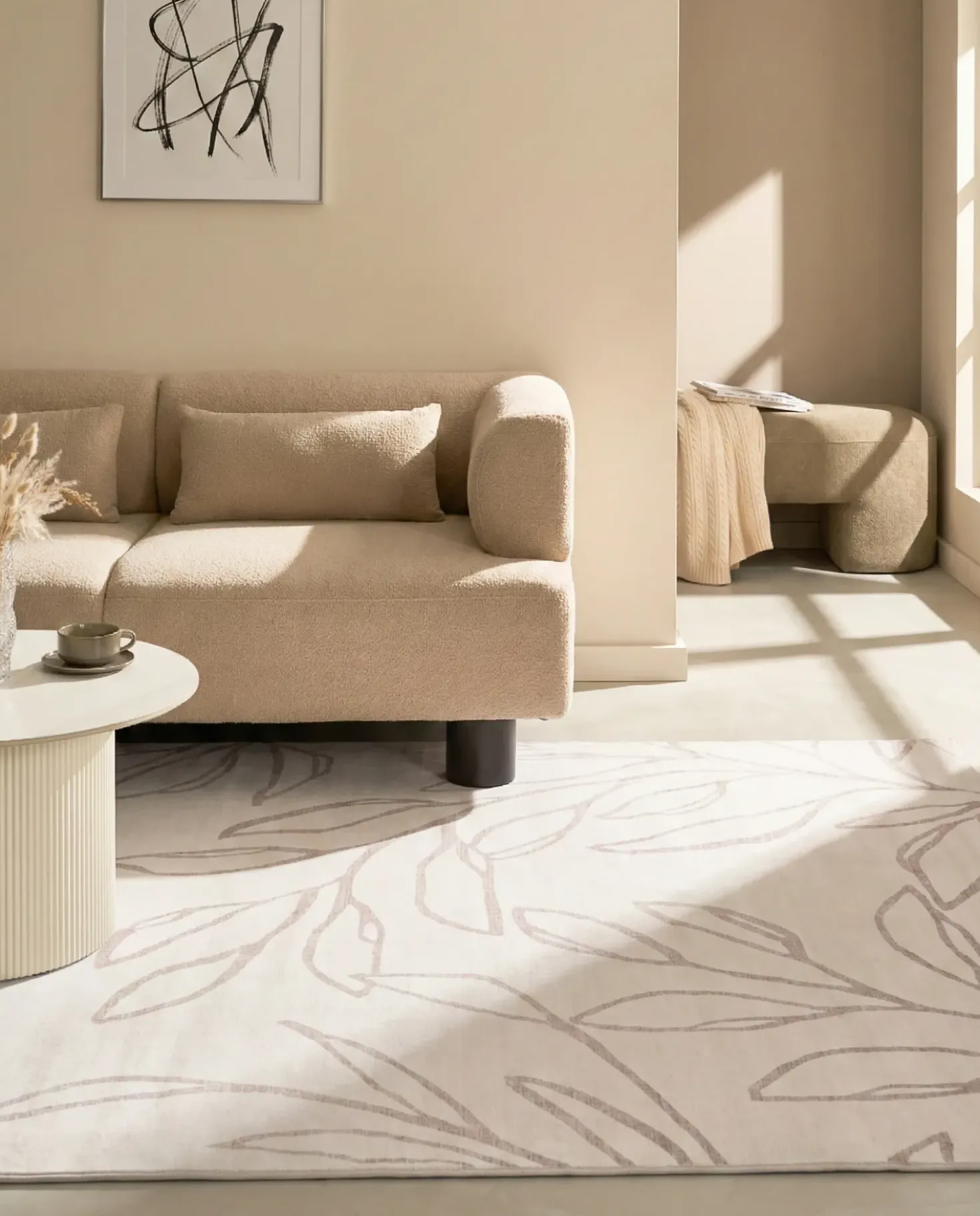 Tappeto BISMIL Beige chiaro 200 x 300 cm