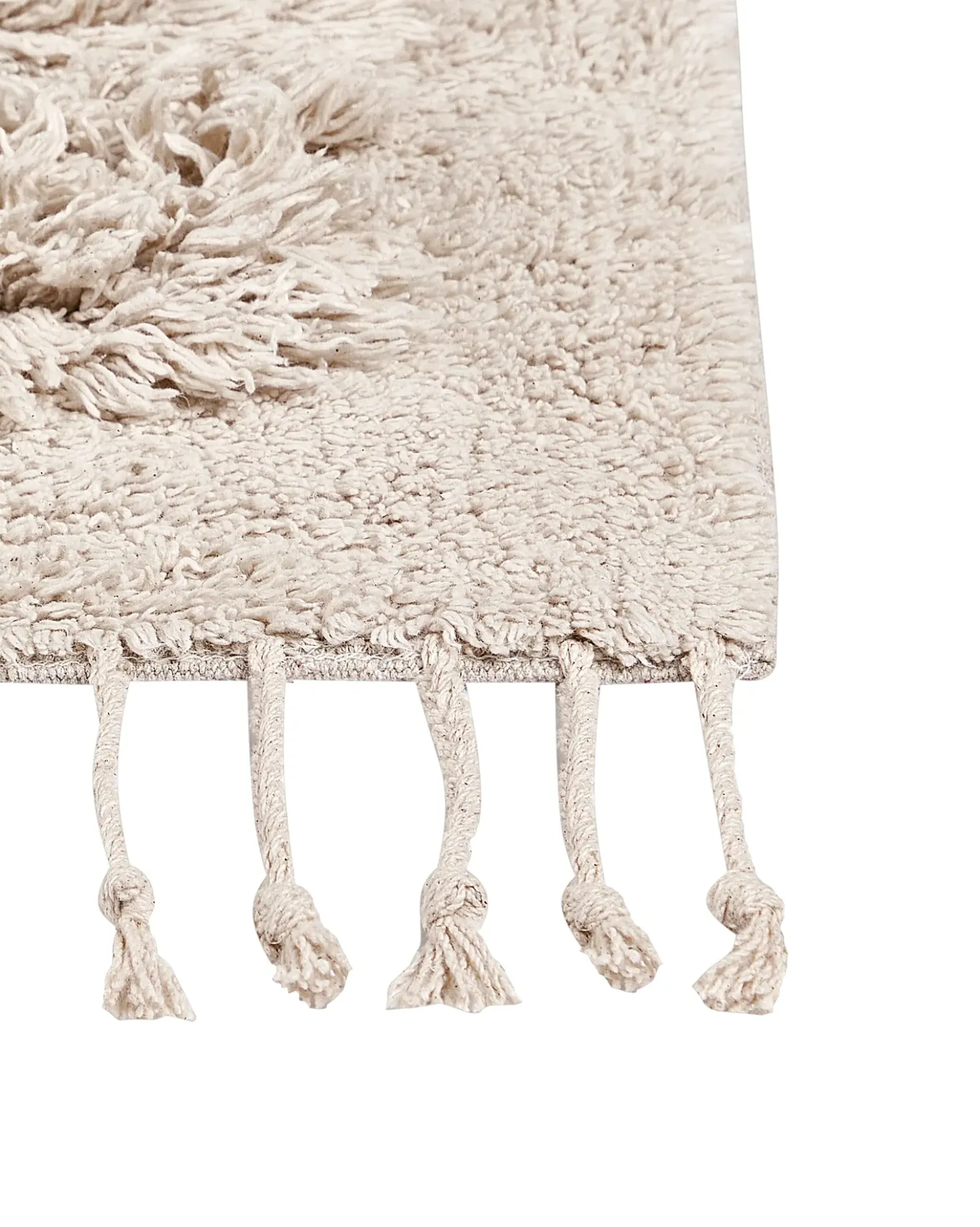 Tappeto BITLIS Beige chiaro 80 x 300 cm Cotone