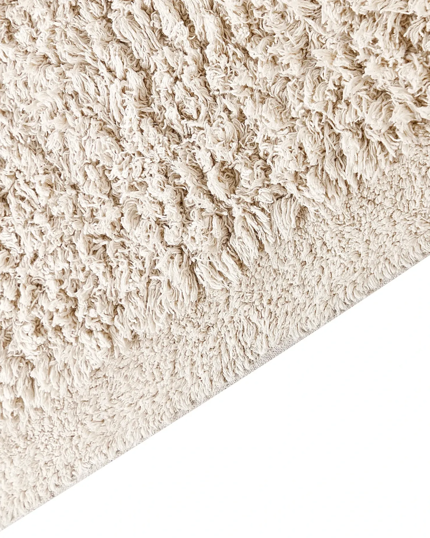 Tappeto BITLIS Beige chiaro 80 x 300 cm Cotone