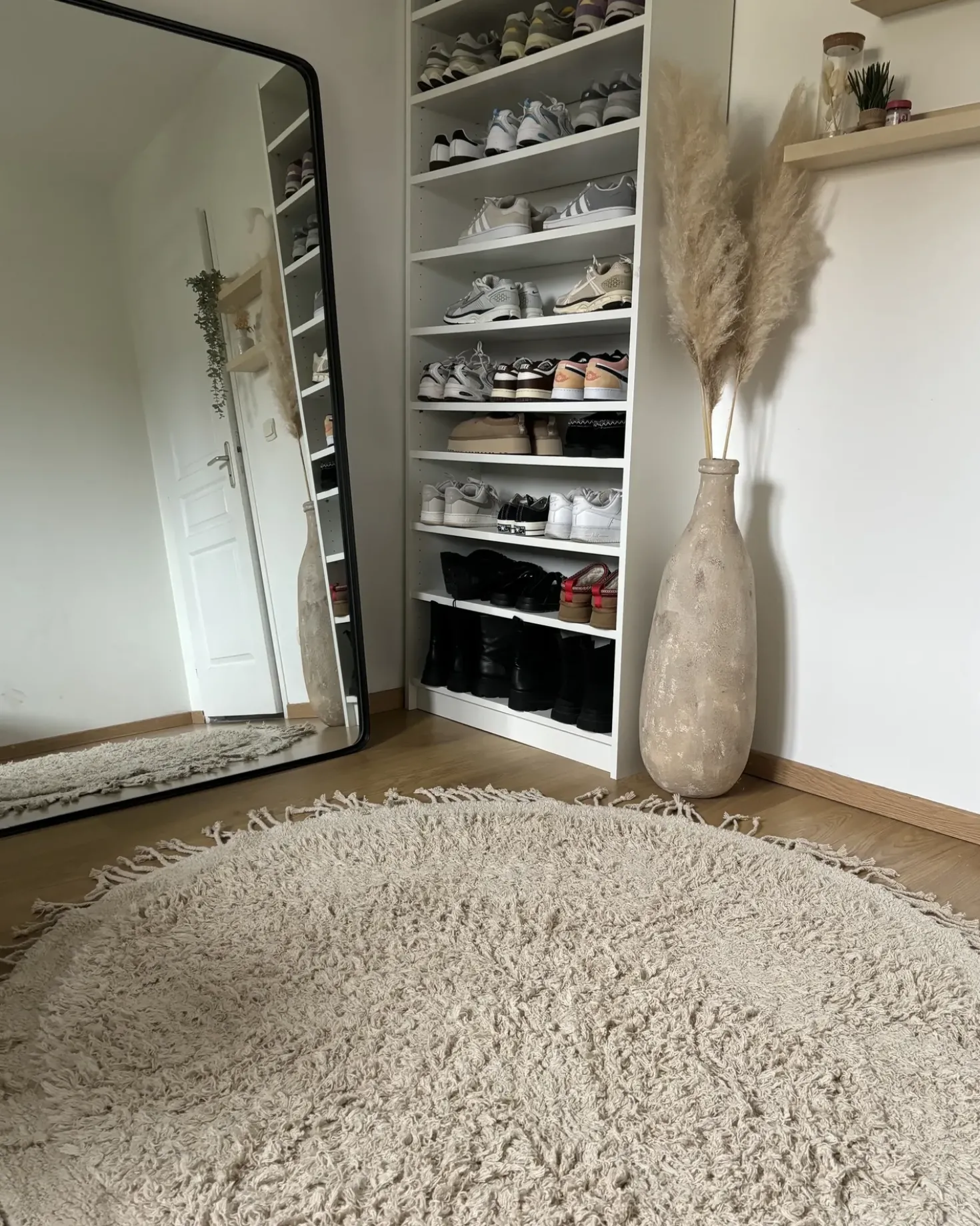Tappeto BITLIS Beige chiaro ø 140 cm Cotone