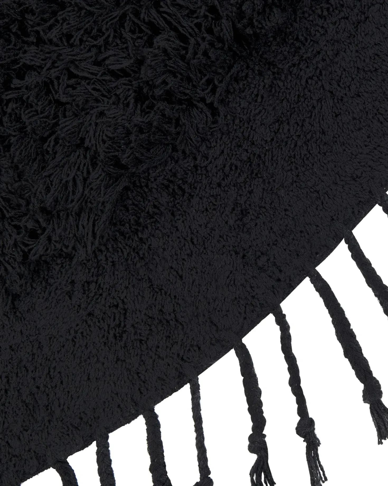 Tappeto BITLIS Nero ø 140 cm Cotone