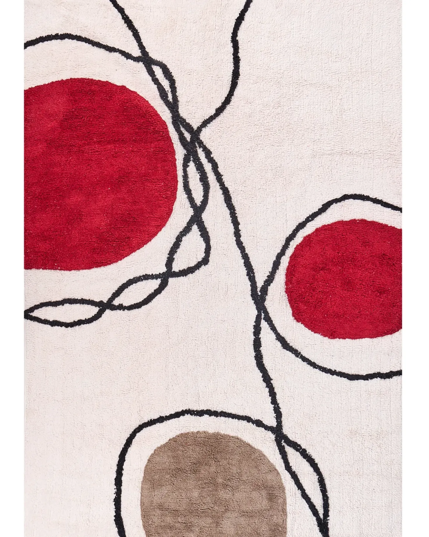 Tappeto BOLAT Beige 160 x 230 cm Cotone