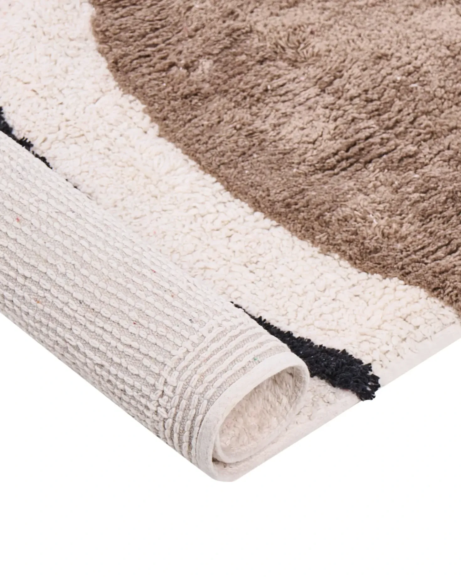 Tappeto BOLAT Beige 160 x 230 cm Cotone