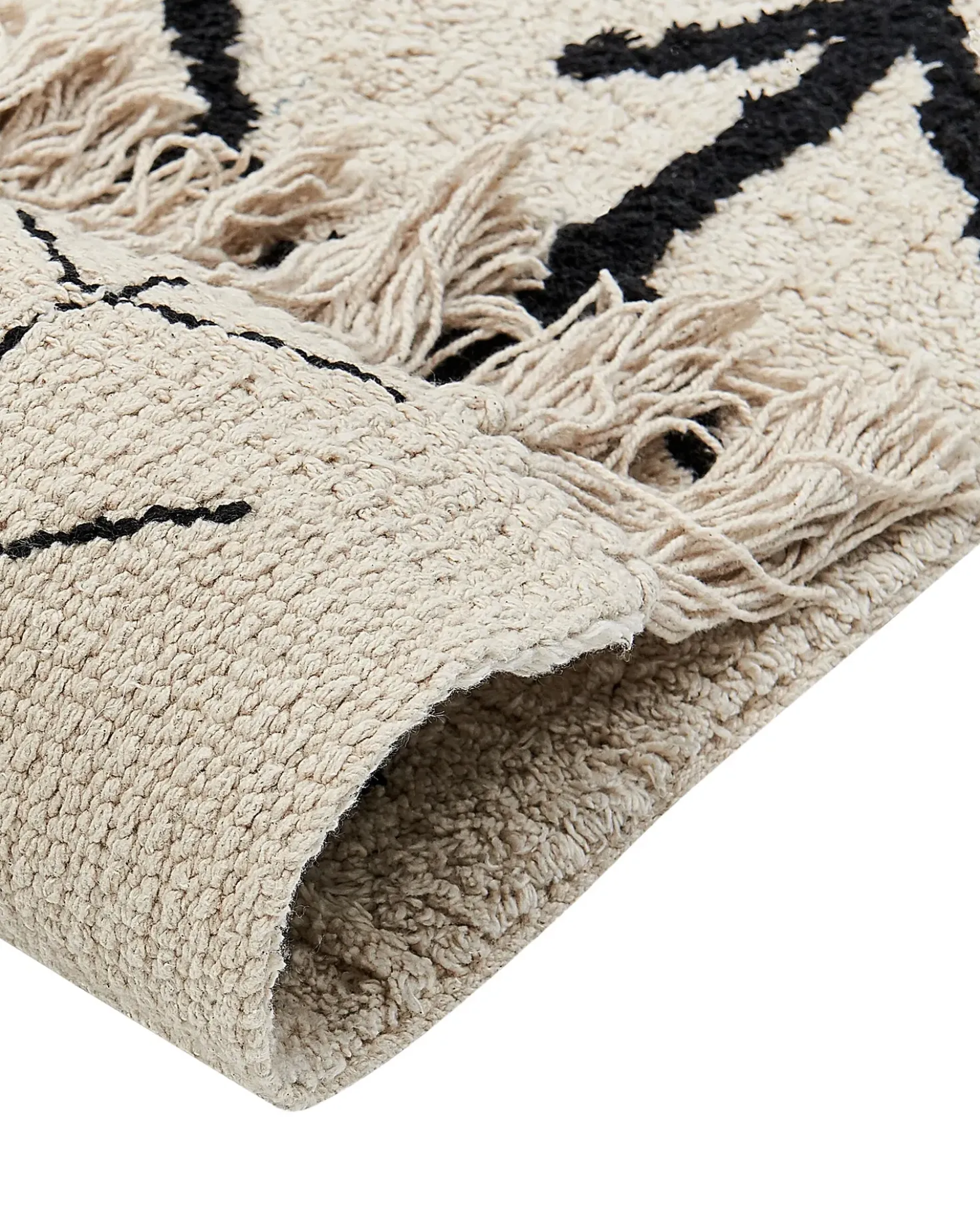 Tappeto BOZKIR Beige 160 x 230 cm Cotone