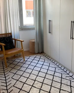 Tappeto BOZKIR Beige 160 x 230 cm Cotone