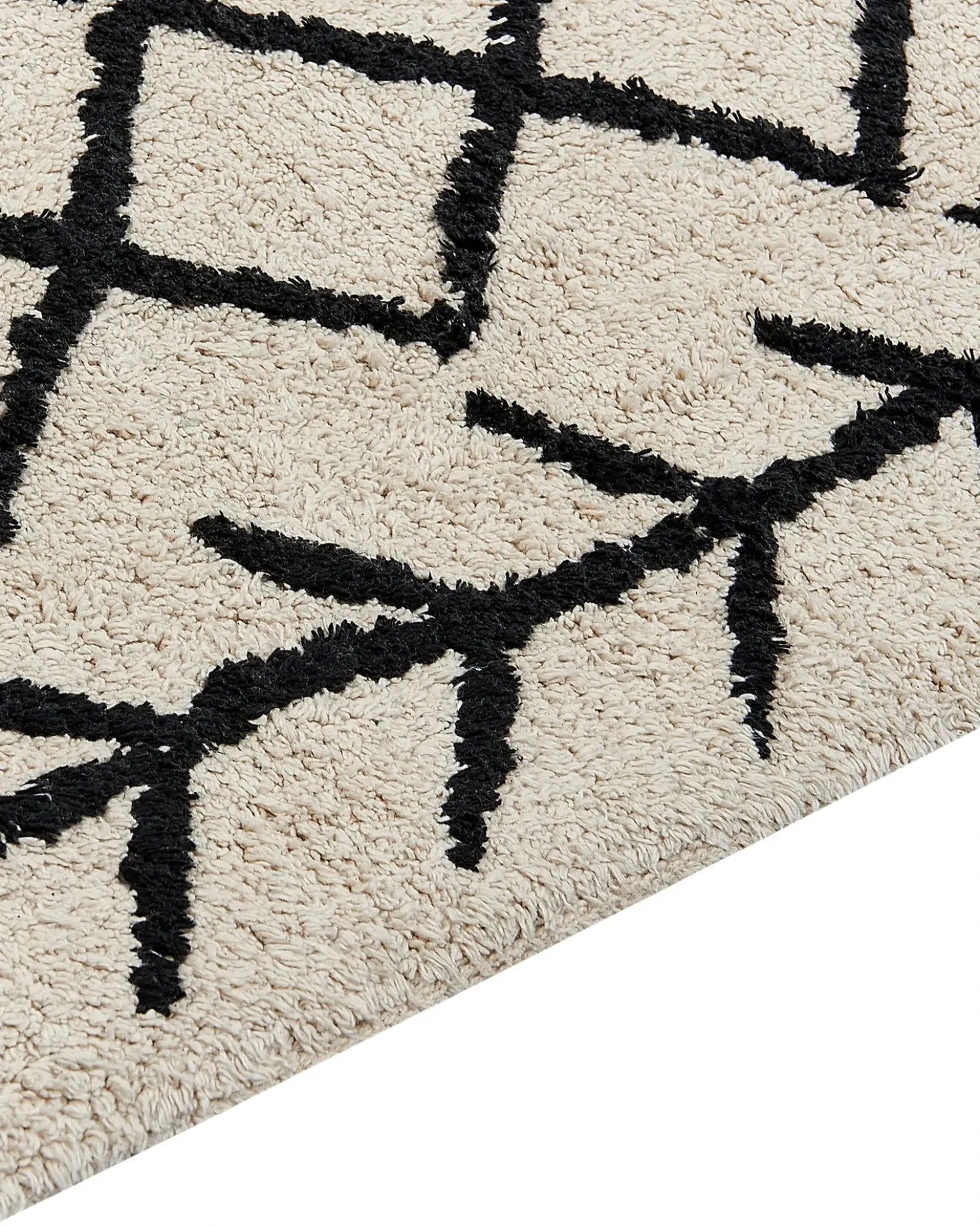 Tappeto BOZKIR Beige 160 x 230 cm Cotone