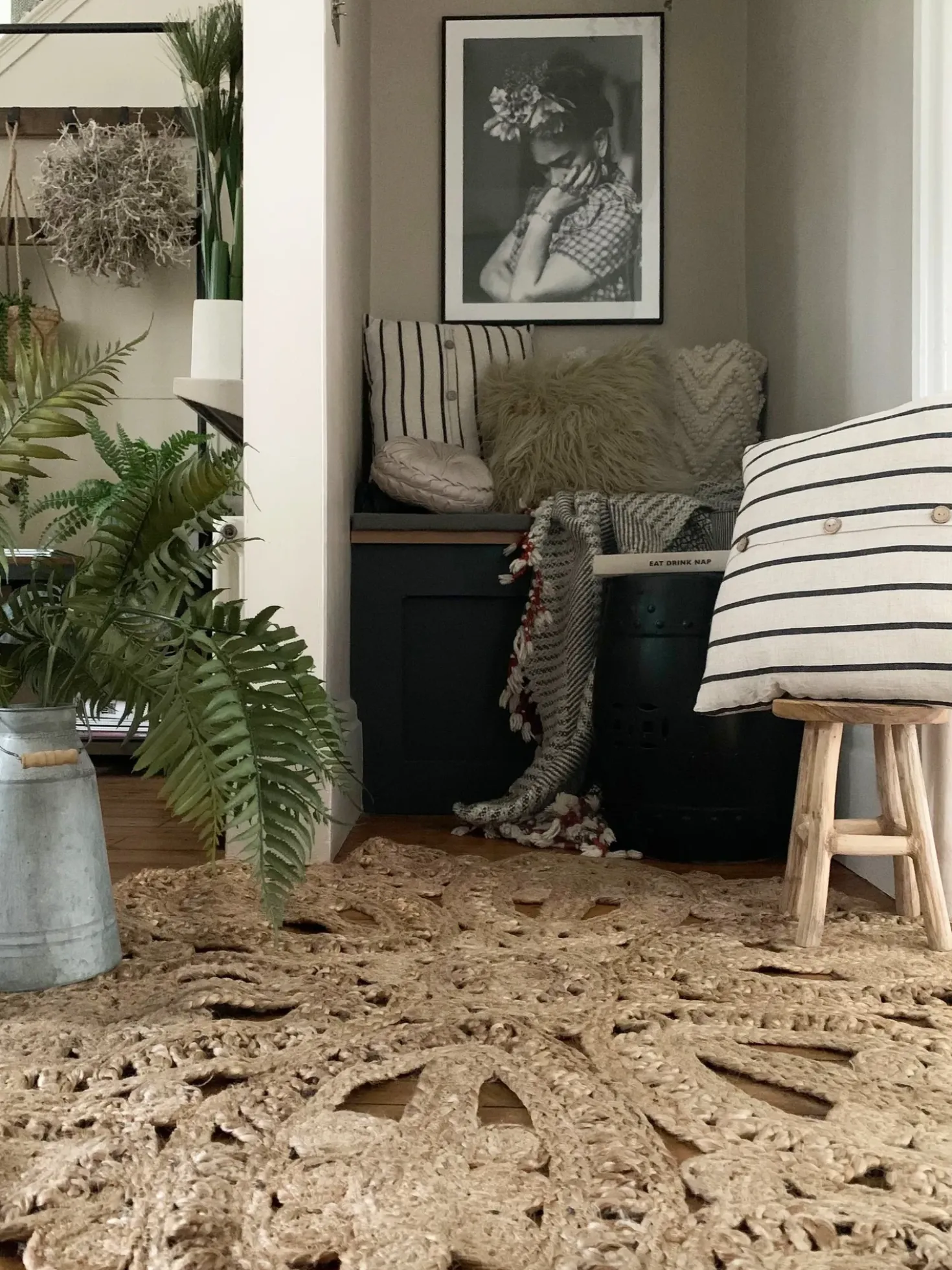 Tappeto BUCAK Beige ø 120 cm Iuta