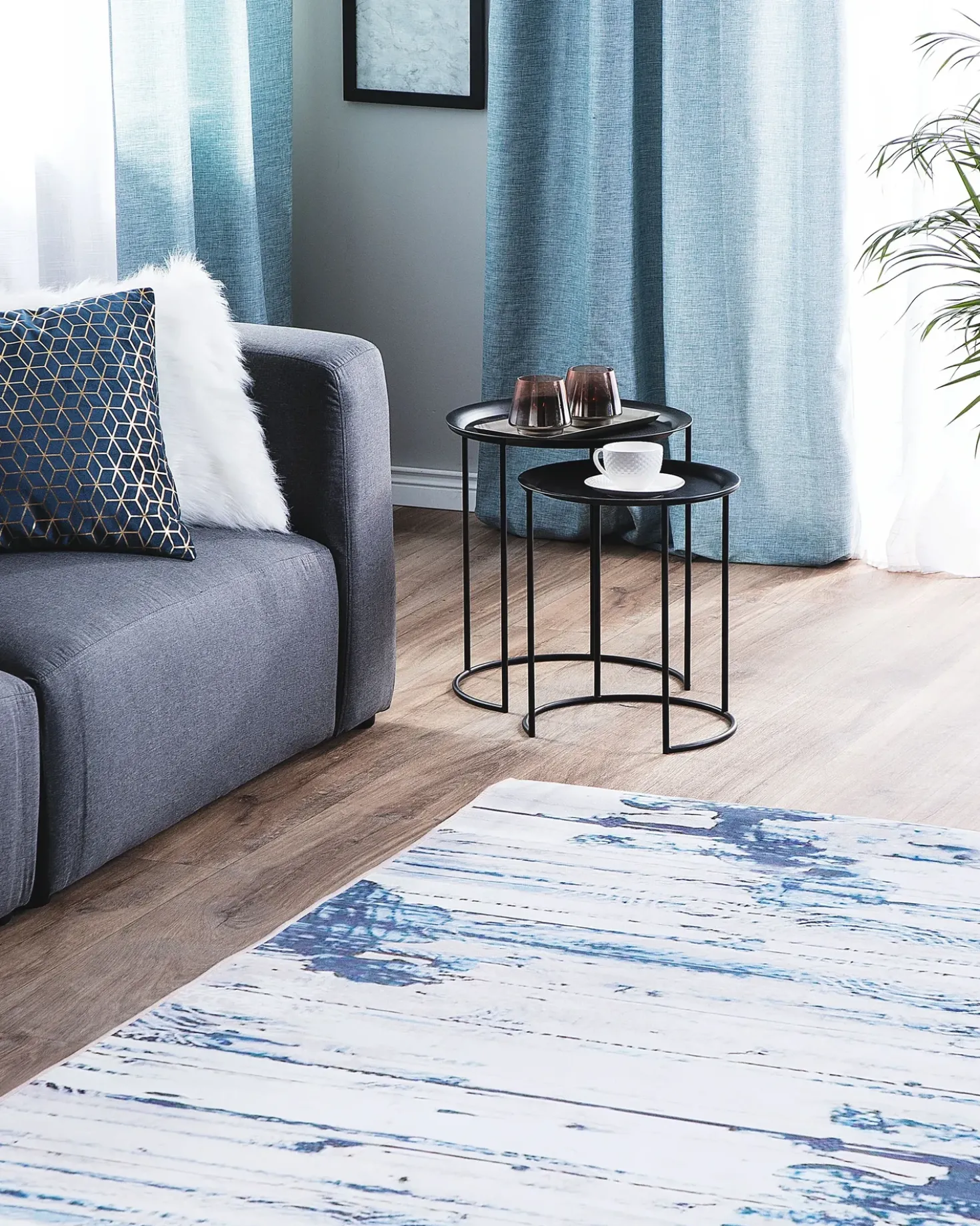 Tappeto BURDUR Blu 160 x 230 cm