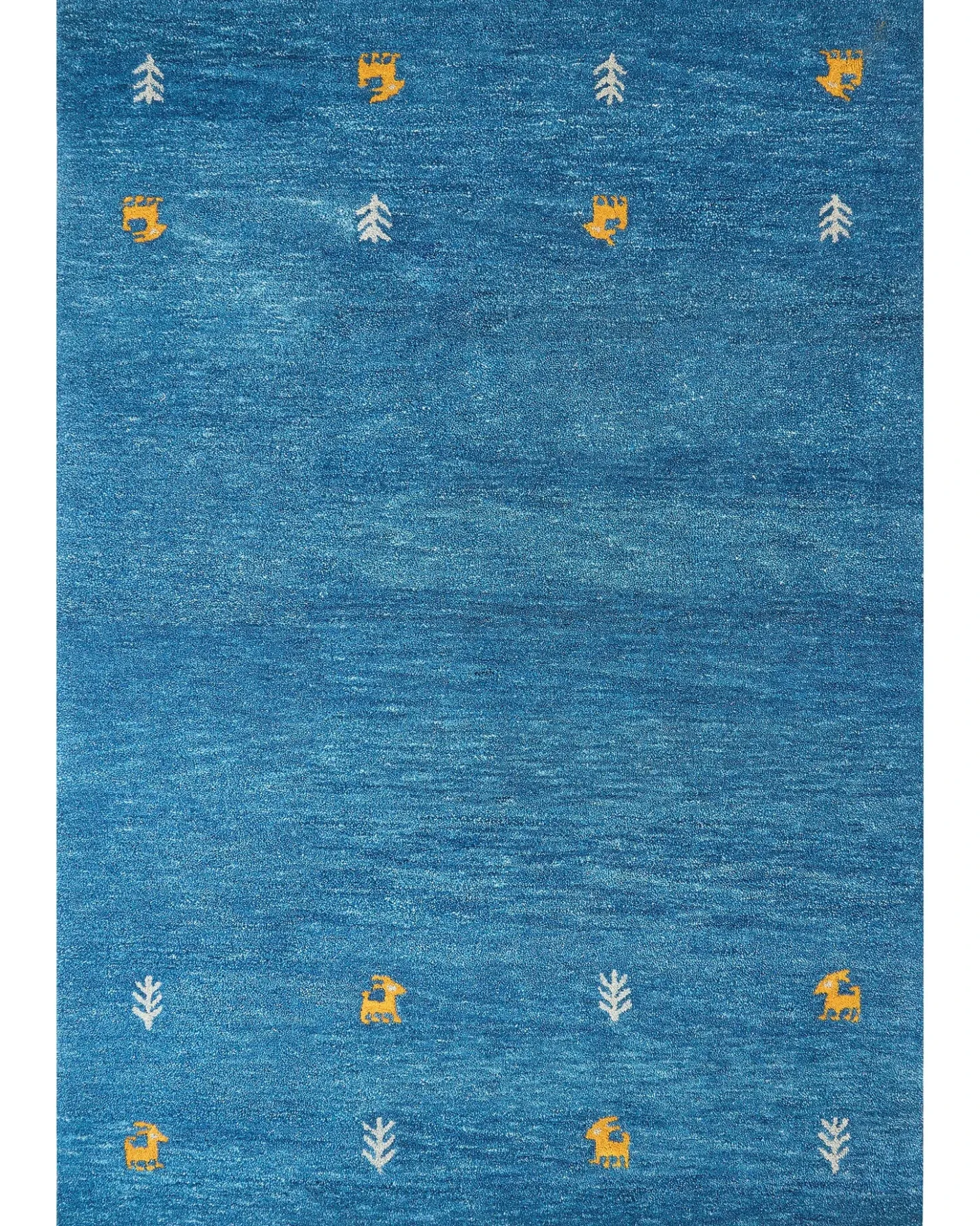 Tappeto CALTI Blu scuro 160 x 230 cm Lana Persiano
