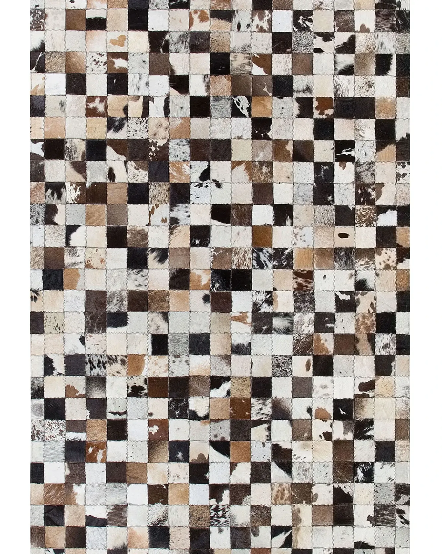 Tappeto CERLI Bianco 160 x 230 cm Pelle naturale