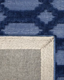 Tappeto CIZRE Blu marino 160 x 230 cm Viscosa
