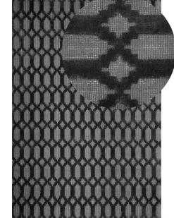 Tappeto CIZRE Grigio scuro 160 x 230 cm Viscosa