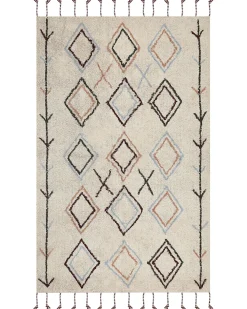 Tappeto CORUM Beige 160 x 230 cm Cotone