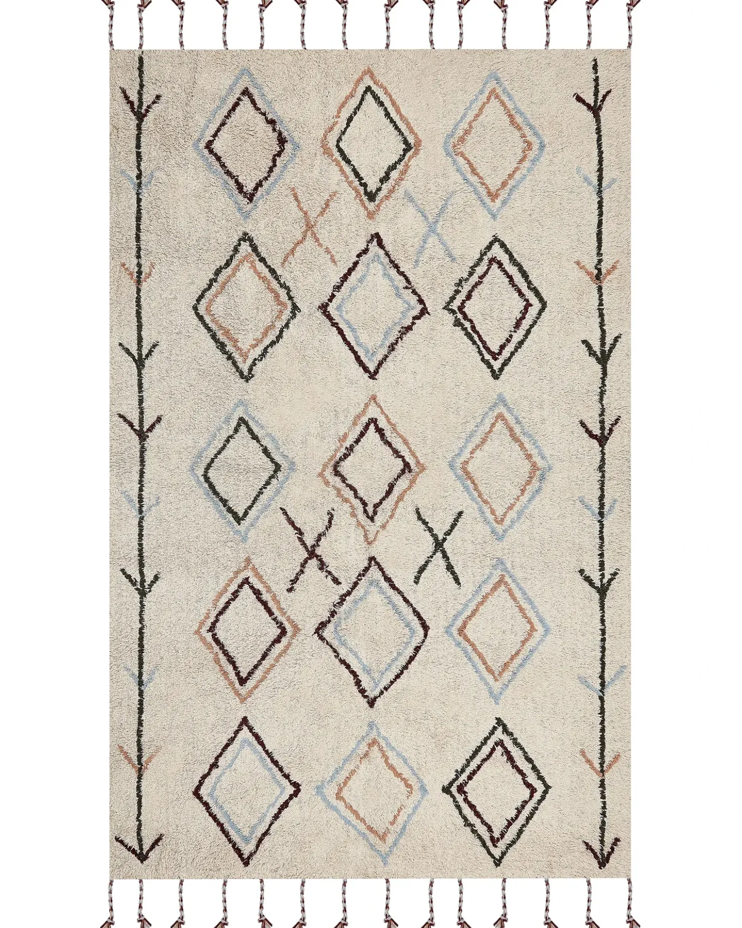 Tappeto CORUM Beige 160 x 230 cm Cotone