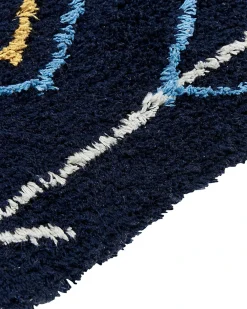 Tappeto CORUM Nero 160 x 230 cm Cotone