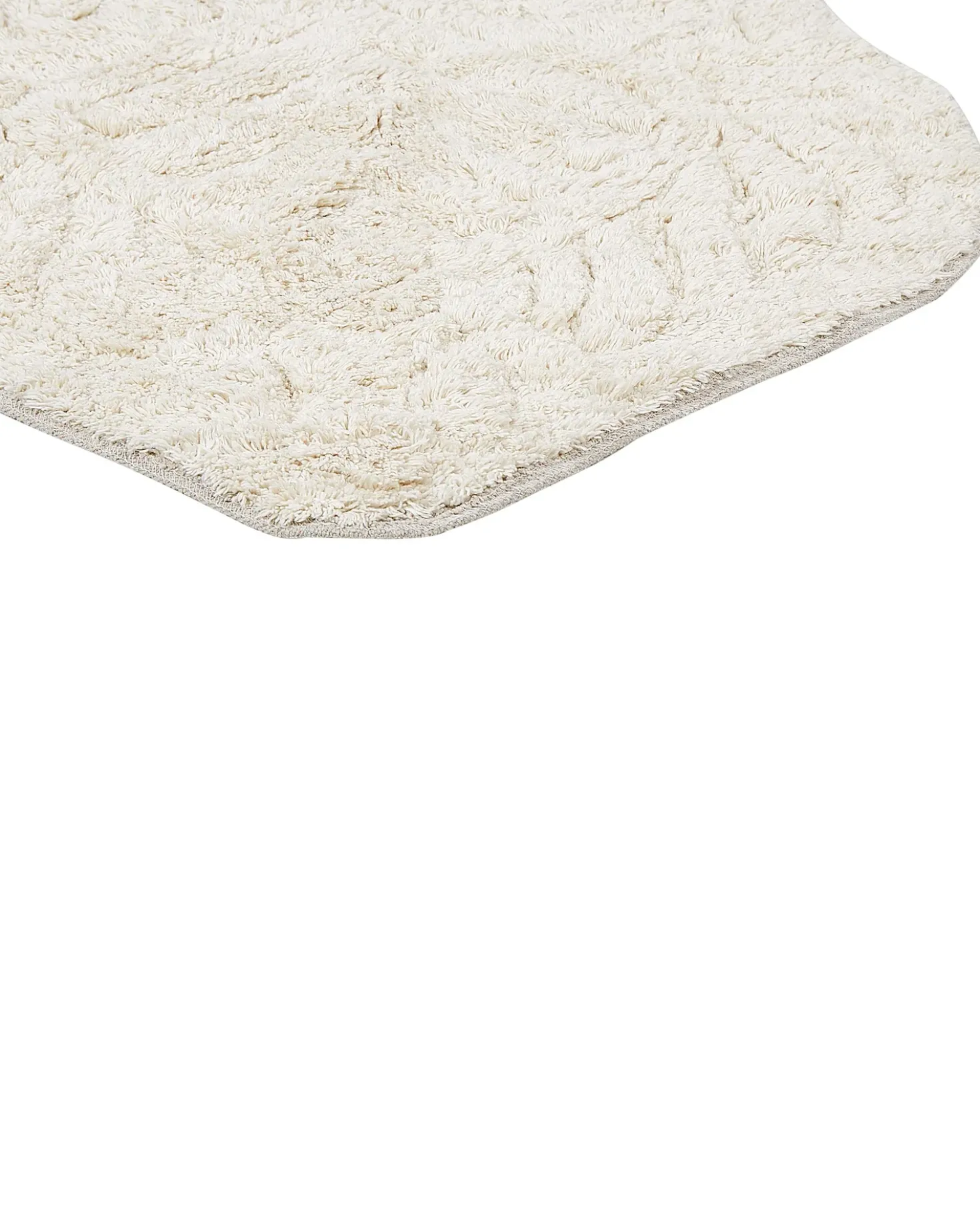 Tappeto da bagno CANBAR Beige chiaro 150 x 60 cm Cotone