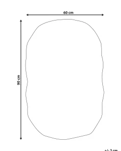 Tappeto da bagno DERIK Arancione 60 x 90 cm Cotone