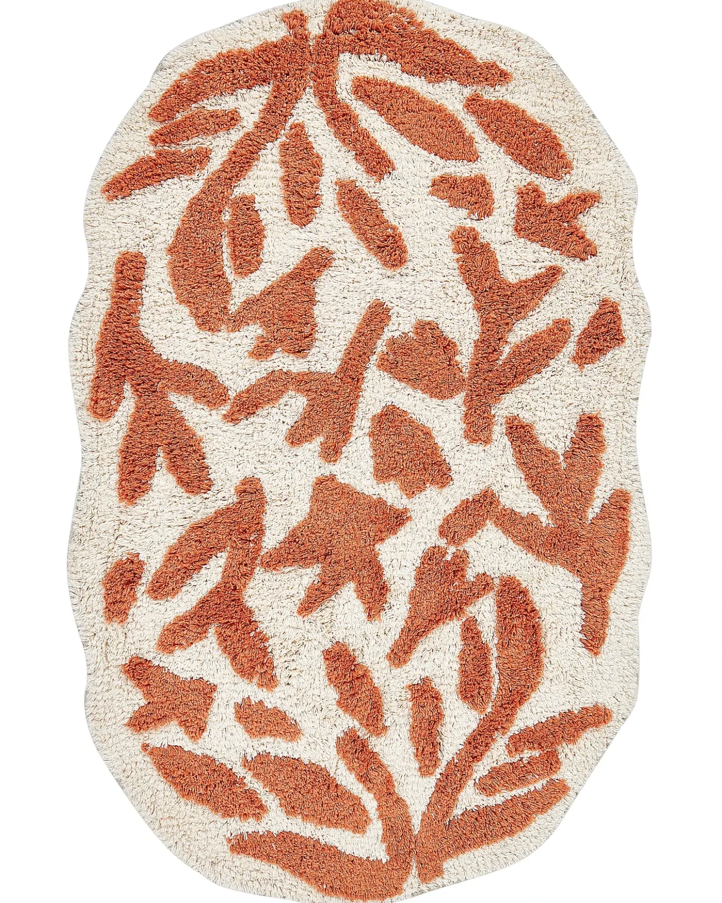 Tappeto da bagno DERIK Arancione 60 x 90 cm Cotone