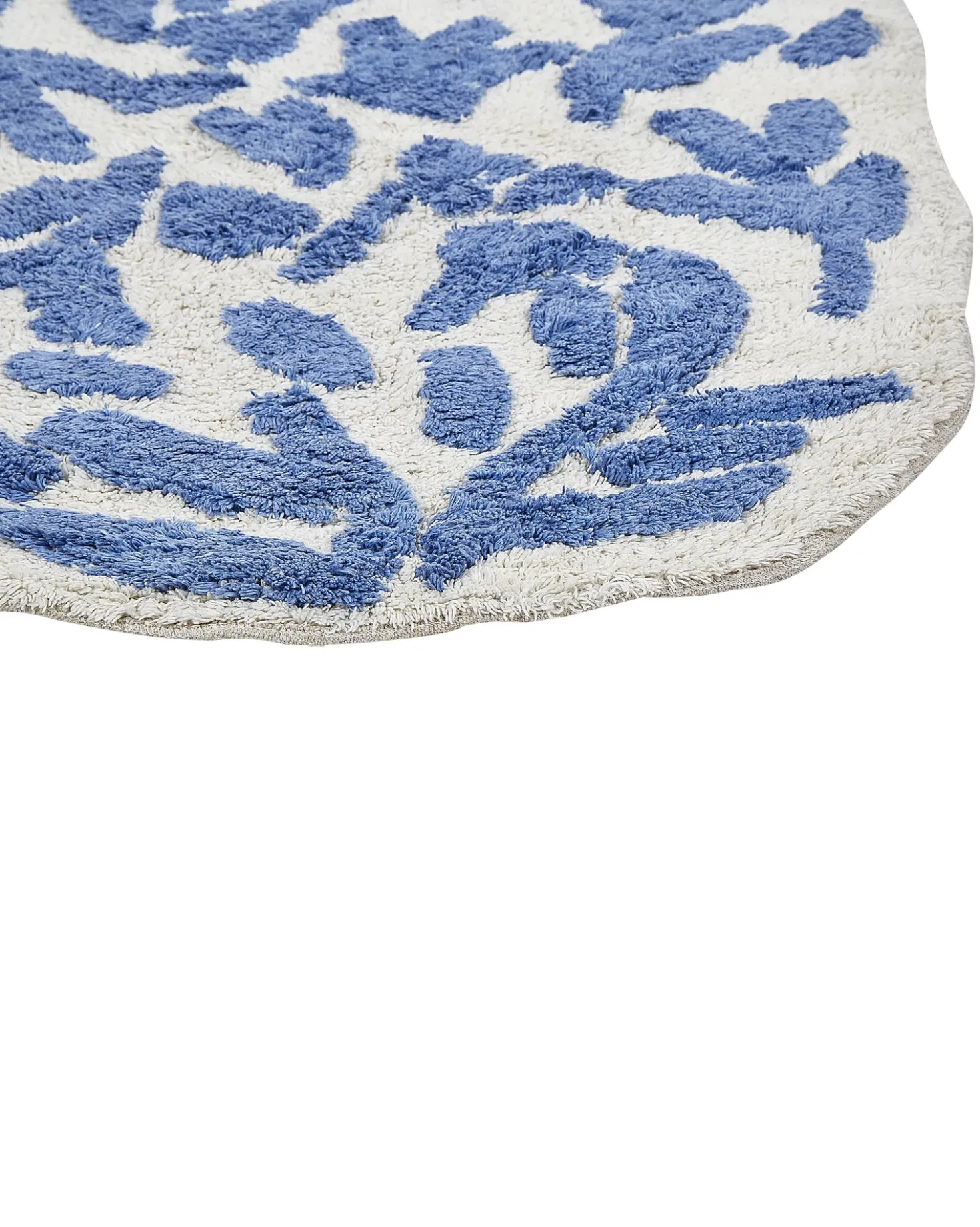 Tappeto da bagno DERIK Blu 60 x 90 cm Cotone