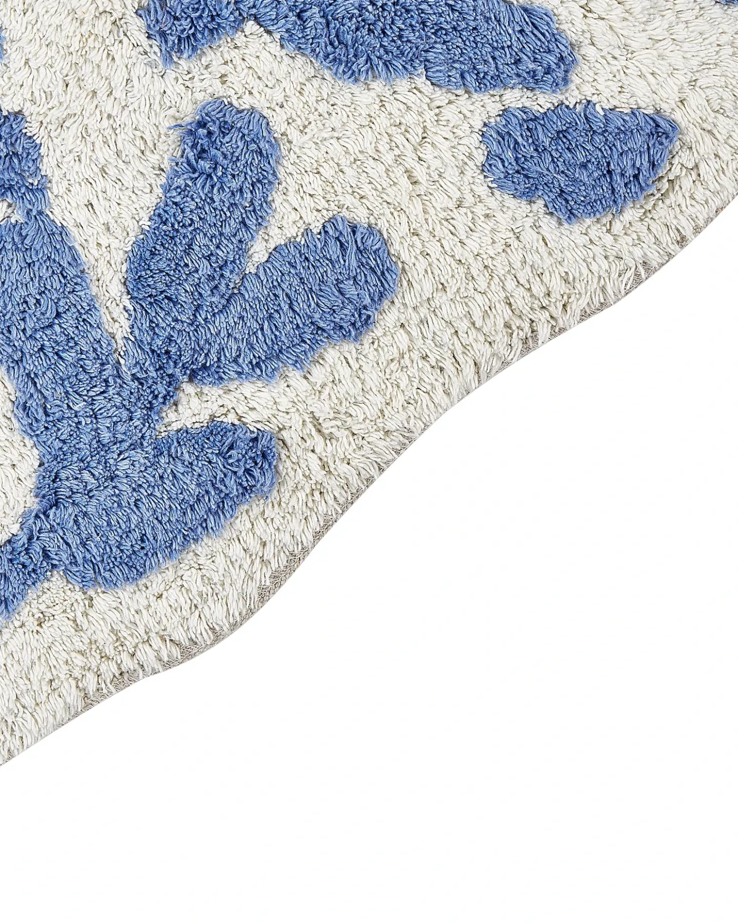Tappeto da bagno DERIK Blu 60 x 90 cm Cotone