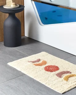 Tappeto da bagno ESME Beige 50 x 80 cm Cotone
