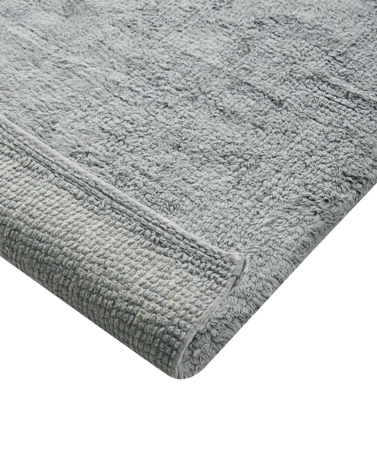 Tappeto da bagno GOELA Grigio 60 x 90 cm Cotone