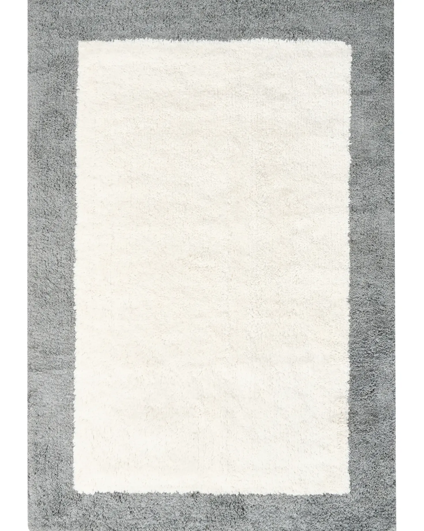 Tappeto da bagno KABRI Grigio/Beige 60 x 90 cm Cotone