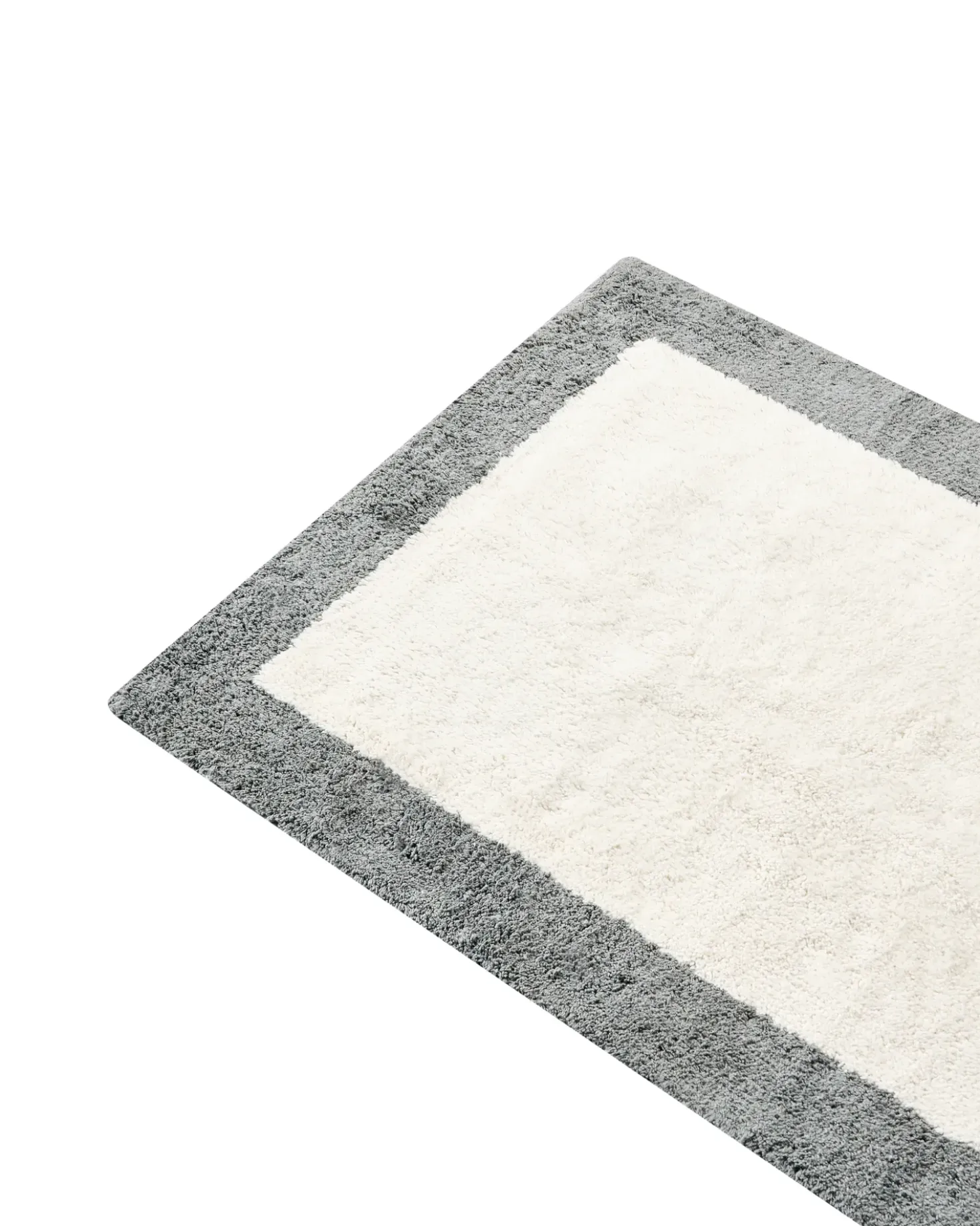 Tappeto da bagno KABRI Grigio/Beige 60 x 90 cm Cotone
