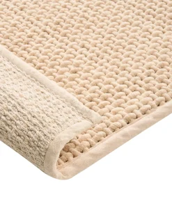 Tappeto da bagno KARAD Beige 60 x 90 cm Cotone