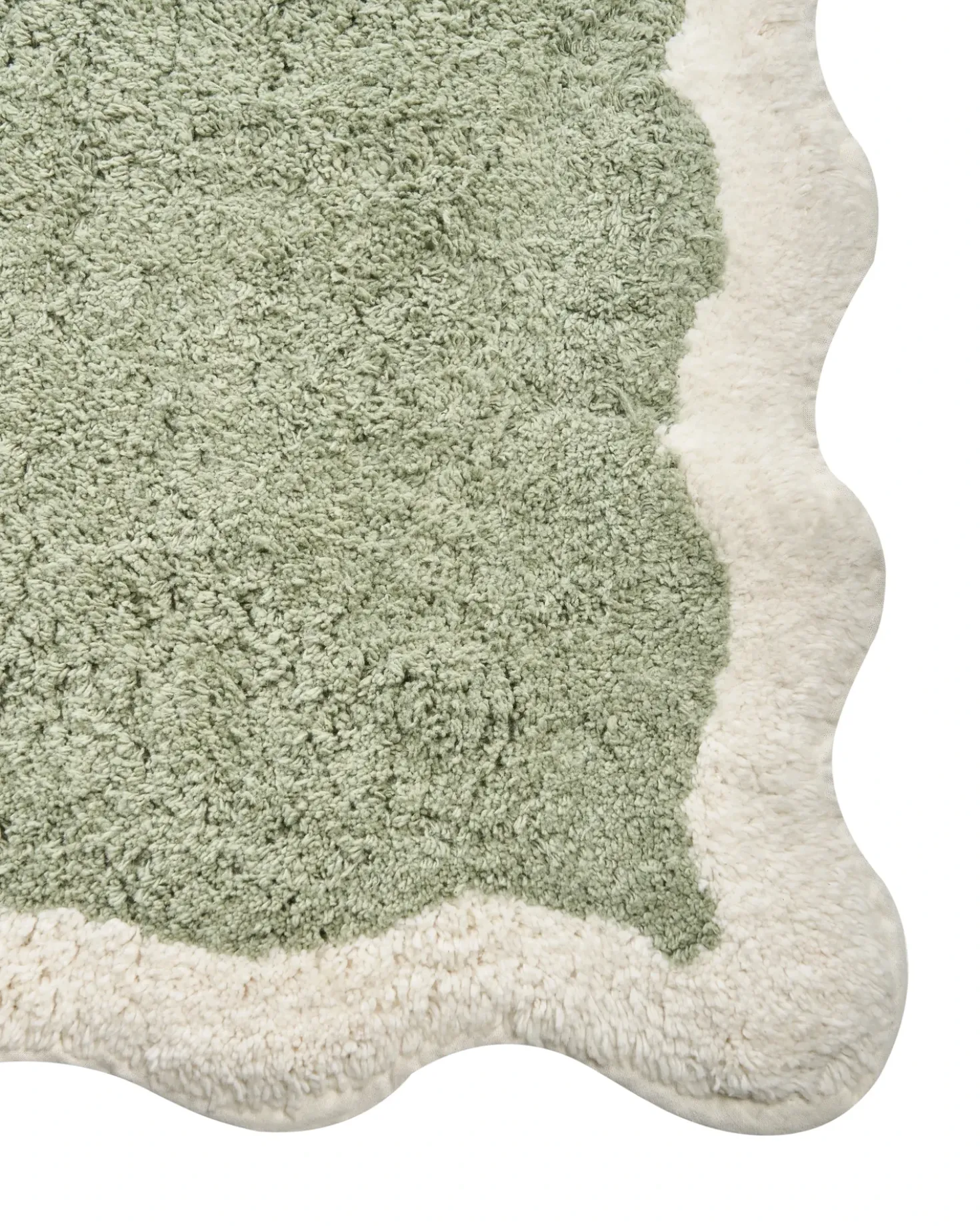 Tappeto da bagno NANGAL Verde 60 x 90 cm Cotone