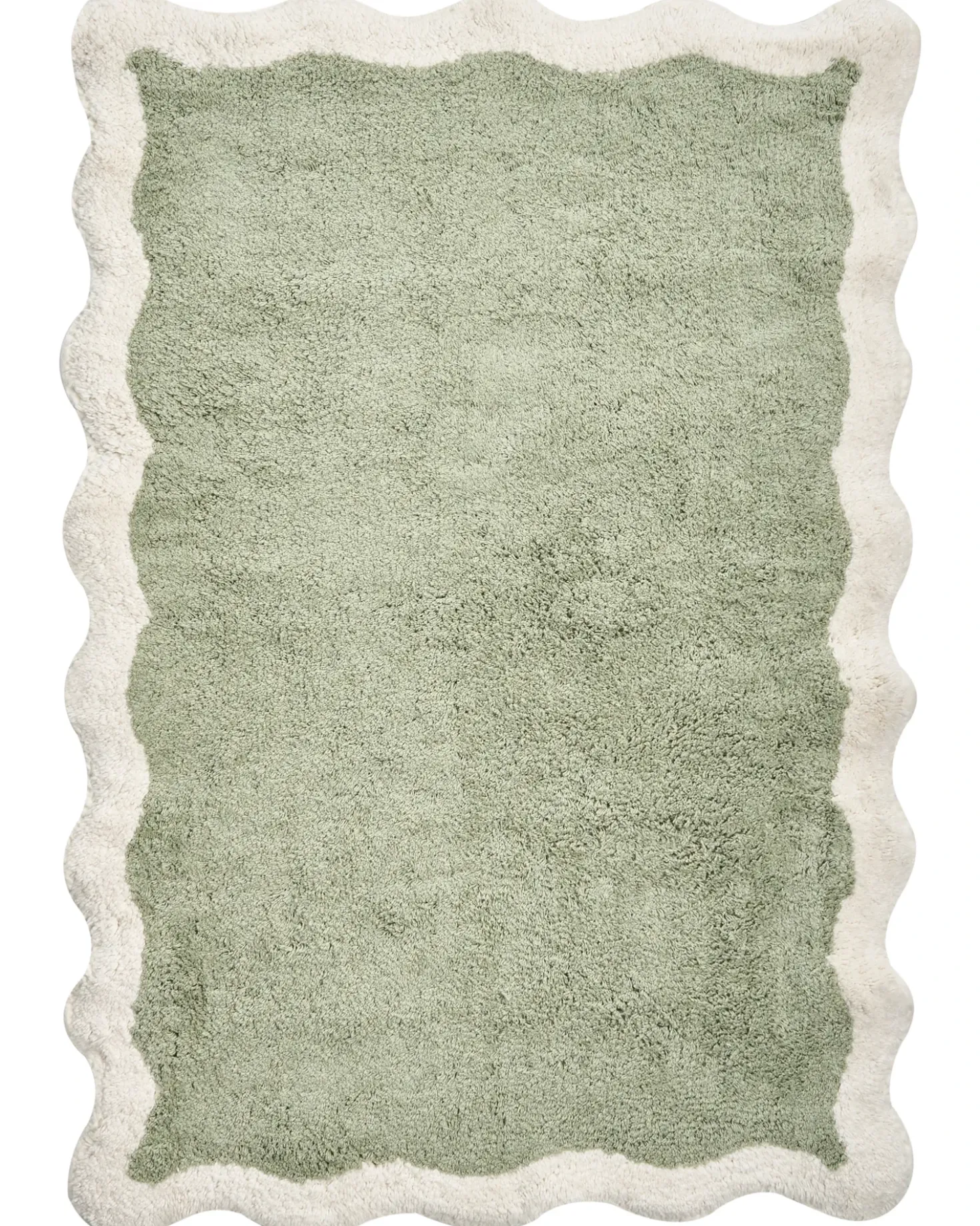Tappeto da bagno NANGAL Verde 60 x 90 cm Cotone