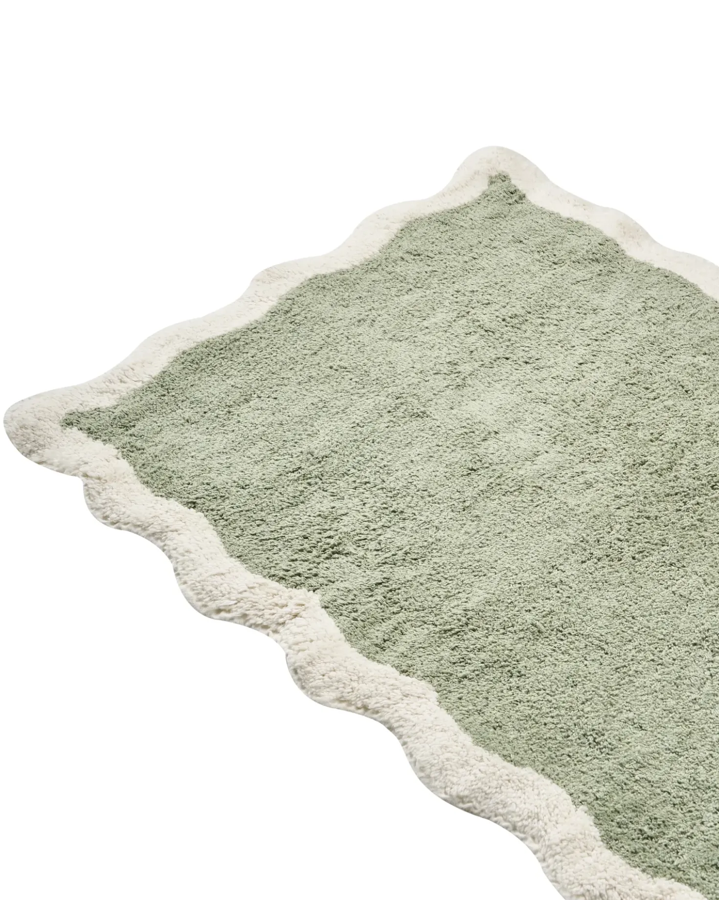 Tappeto da bagno NANGAL Verde 60 x 90 cm Cotone
