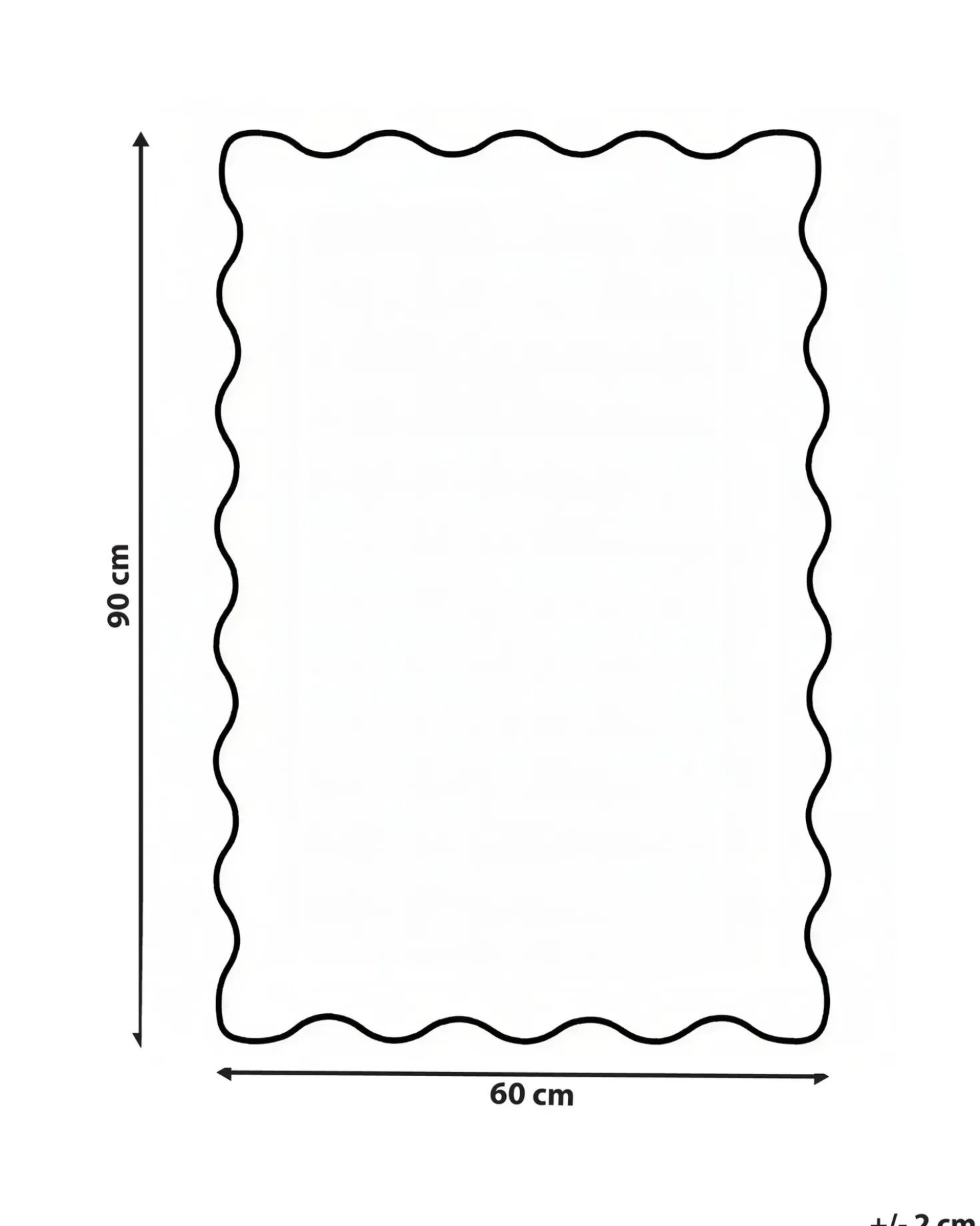 Tappeto da bagno NANGAL Verde 60 x 90 cm Cotone