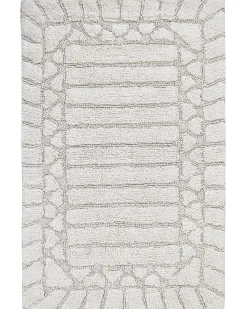 Tappeto da bagno TEKKE Beige chiaro 60 x 90 cm Cotone