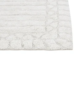 Tappeto da bagno TEKKE Beige chiaro 60 x 90 cm Cotone