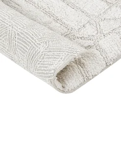 Tappeto da bagno TEKKE Beige chiaro 60 x 90 cm Cotone