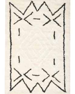 Tappeto da bagno UNTLA Beige chiaro 60 x 90 cm Cotone