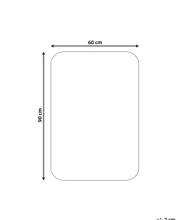 Tappeto da bagno URLANA Bianco sporco 60 x 90 cm Microfibra