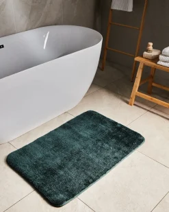 Tappeto da bagno URLANA Verde scuro 60 x 90 cm Microfibra