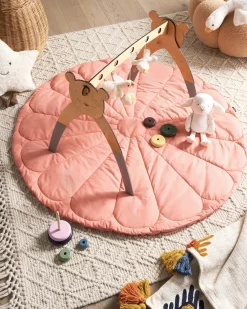 Tappeto da gioco per bambini ELIZJUM 110 x 110 cm Cotone Rosa