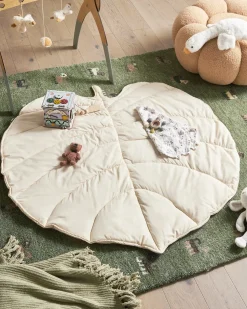 Tappeto da gioco per bambini EOLIA 110 x 110 cm Cotone Bianco sporco